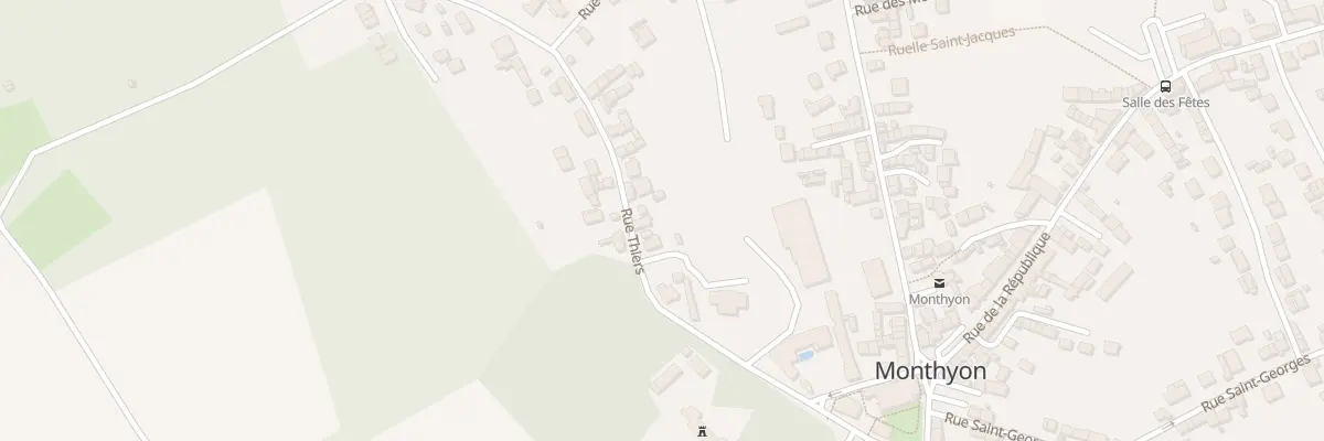 Plan du 12 Rue Thiers à Monthyon