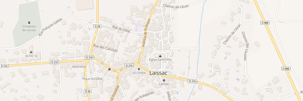 Plan du 33 Pl de l’Eglise à Laissac-Sévérac l’Église