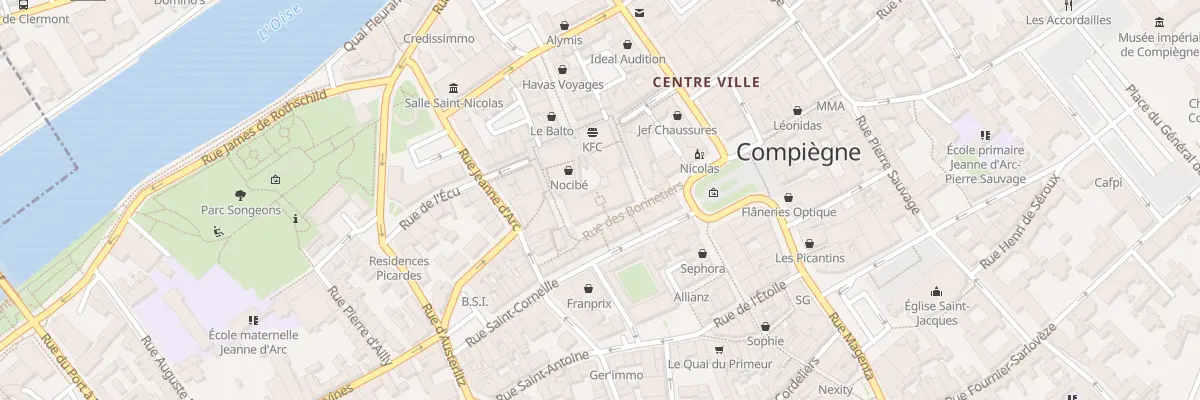Plan du 8 Rue des Bonnetiers à Compiègne