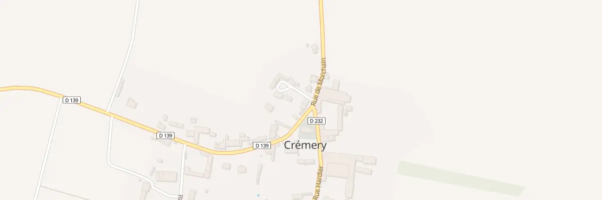 Plan du 2B Rue de l’Eglise à Crémery