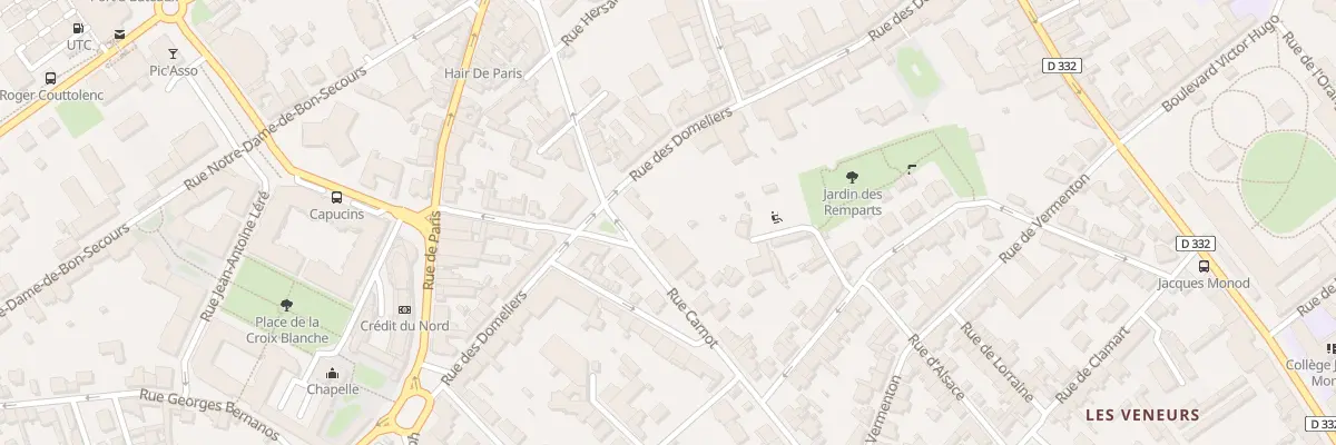 Plan du 7 Rue Carnot à Compiègne