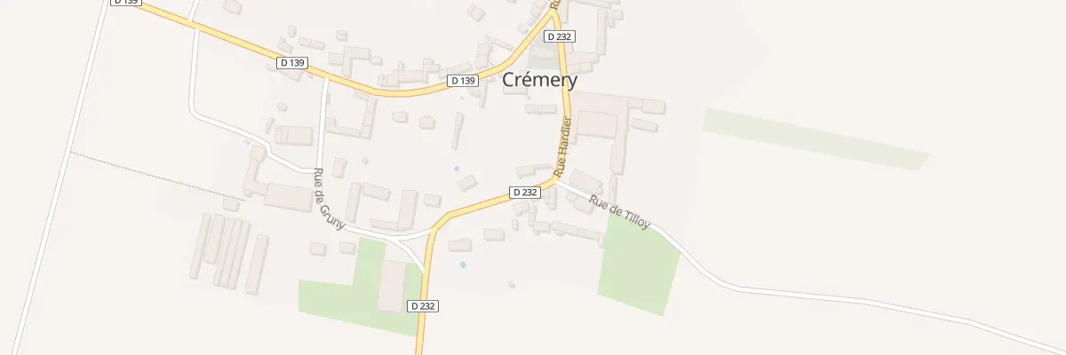 Plan du 6 Rue Hardier à Crémery