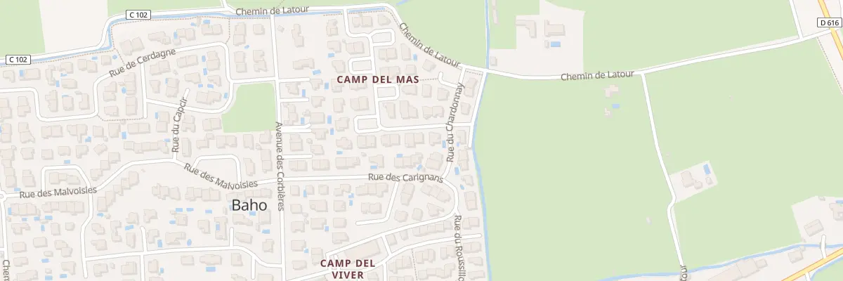 Plan du 37 Rue Camp Del Mas à Baho