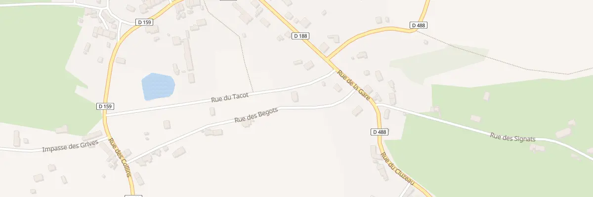 Plan du 1 Rue du Tacot à Montvicq