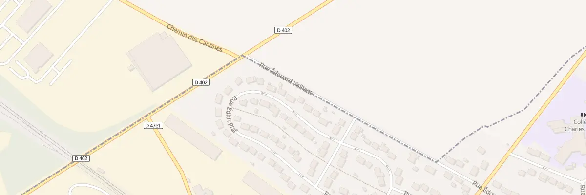 Plan du 59 Rue Edith Piaf à Verneuil-l’Étang