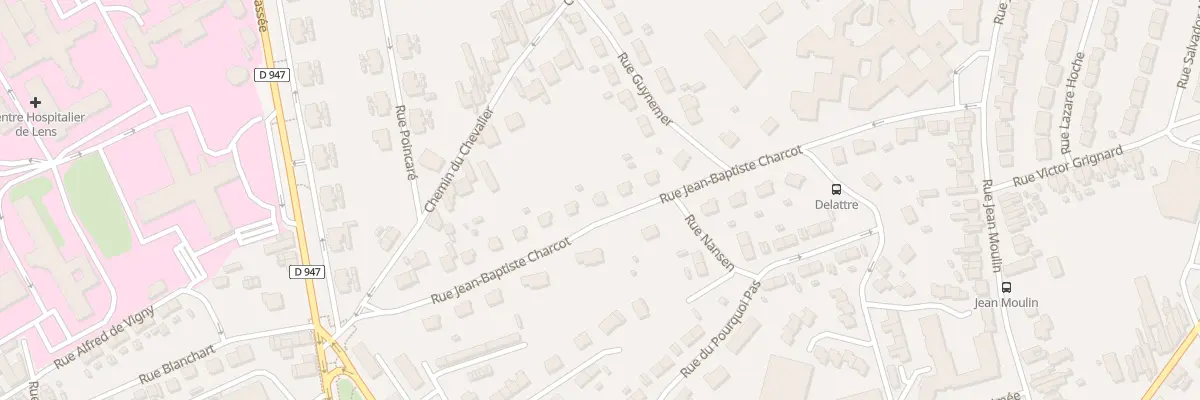Plan du 11 Rue Jean Baptiste Charcot à Lens