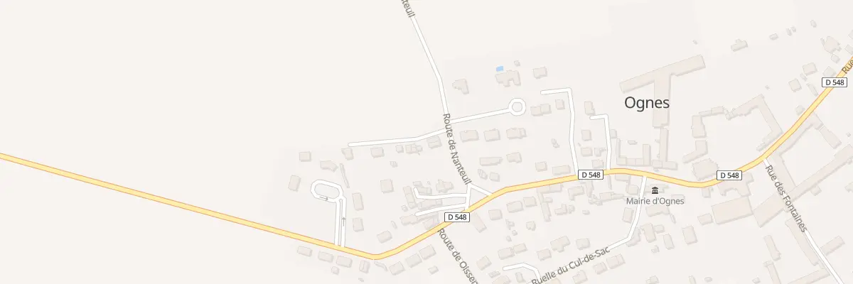 Plan du 3 Rte de Nanteuil à Ognes