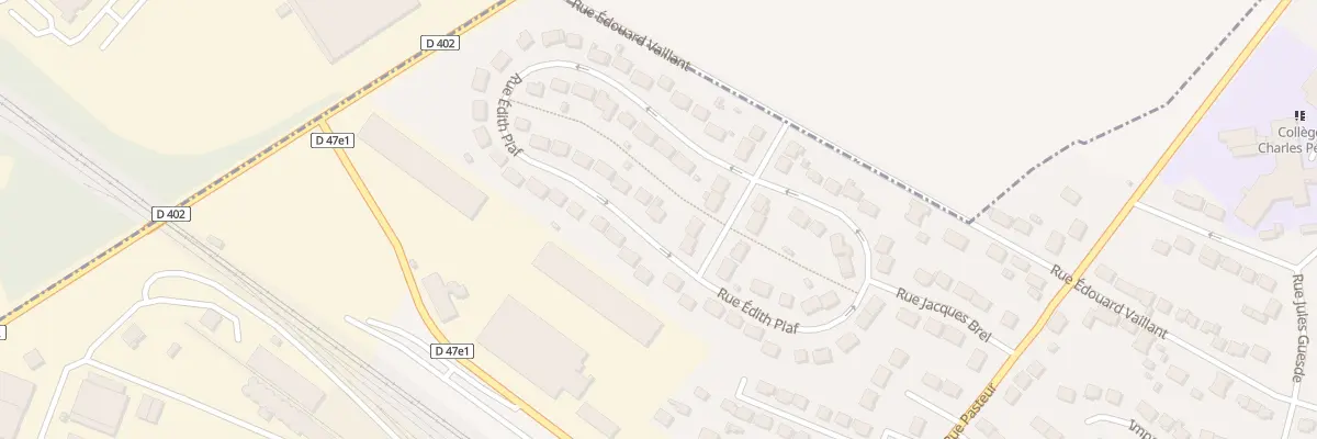 Plan du 10 Rue Edith Piaf à Verneuil-l’Étang