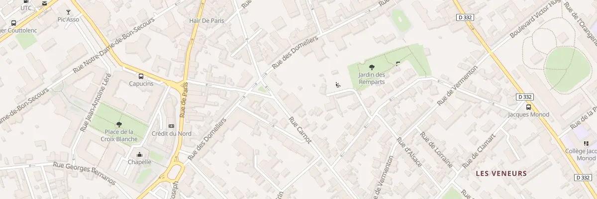Plan du 9 Rue Carnot à Compiègne