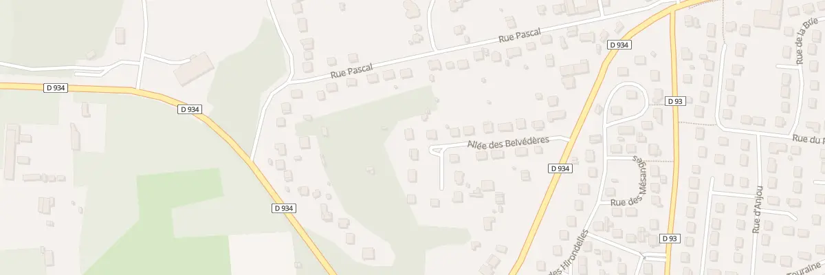 Plan du 9 All des Belvederes à Montry