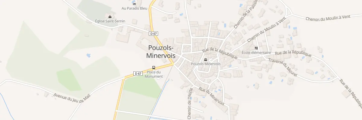 Plan du 4 Rue de la République à Pouzols-Minervois