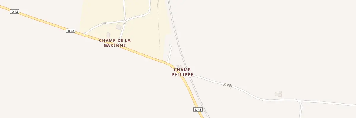 Plan du 2 Champ Philippe à Tendron