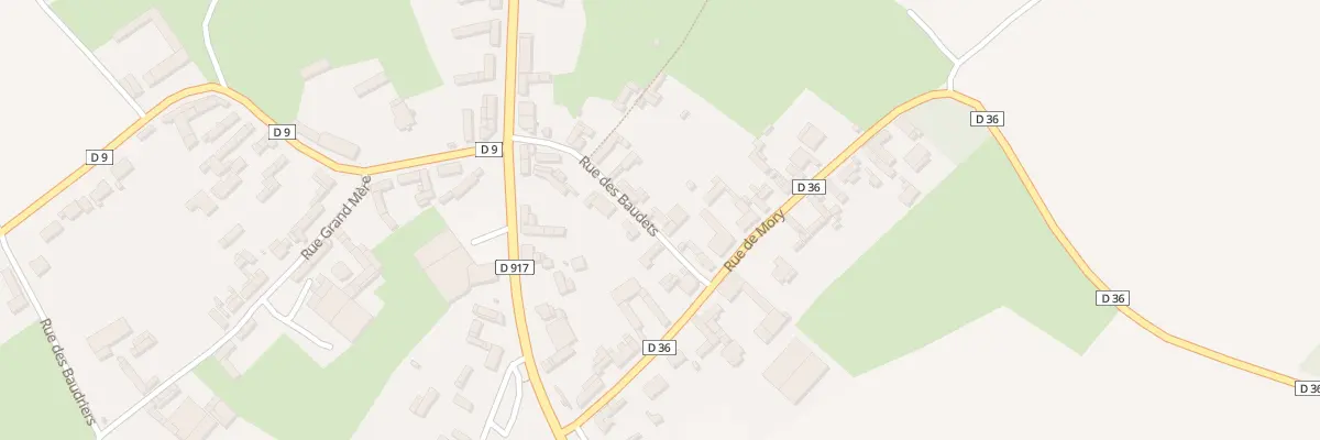 Plan du 3 Rue des Baudets à Ervillers