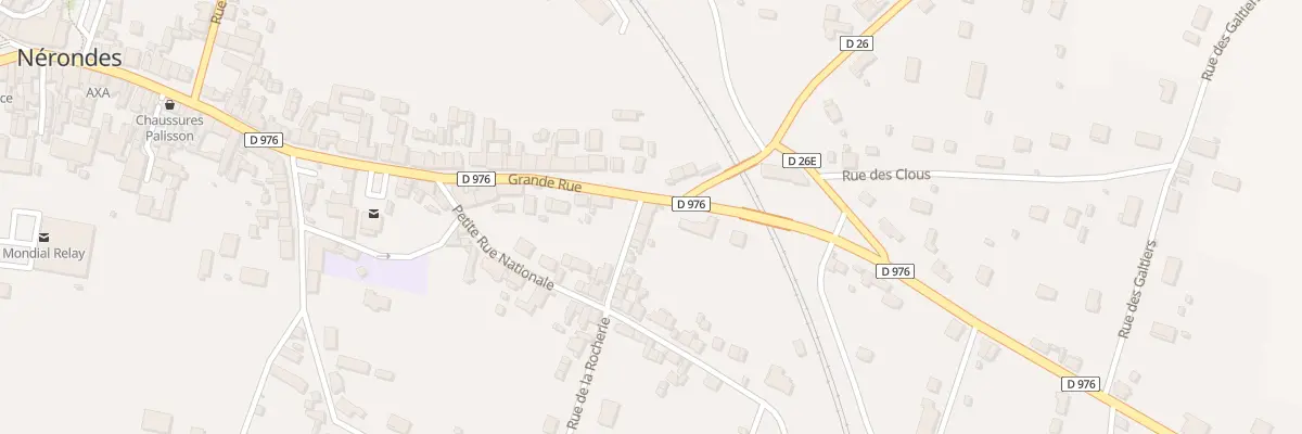Plan du 1 Rue Jean Jacques Ragon à Nérondes