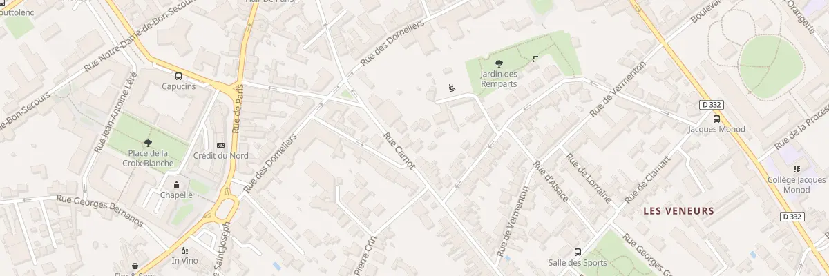 Plan du 15 Rue Carnot à Compiègne
