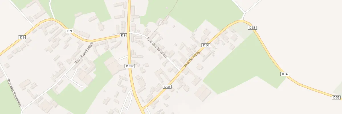Plan du 1 Rue des Baudets à Ervillers