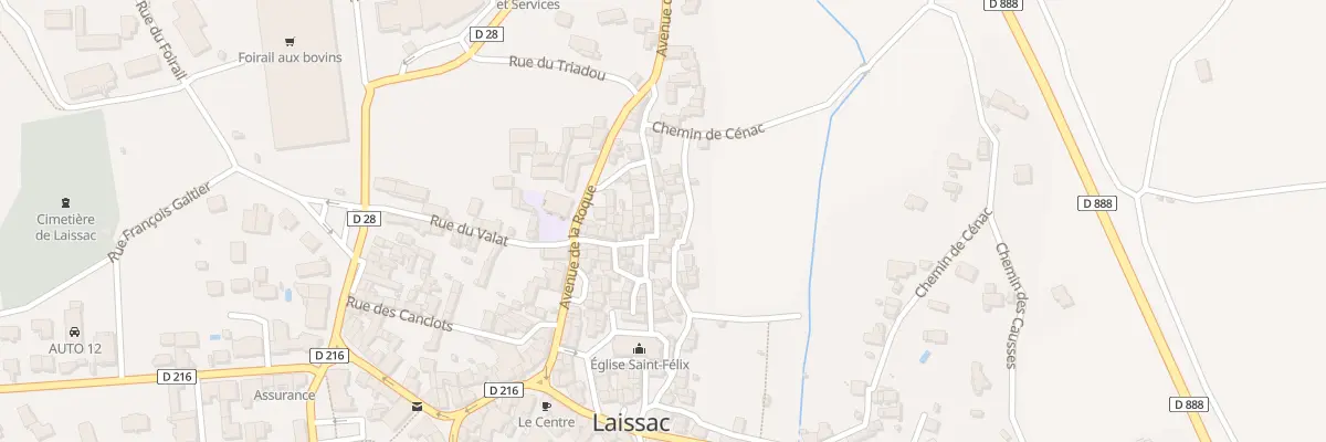 Plan du 14 Rue du Barry de l’Hom à Laissac-Sévérac l’Église