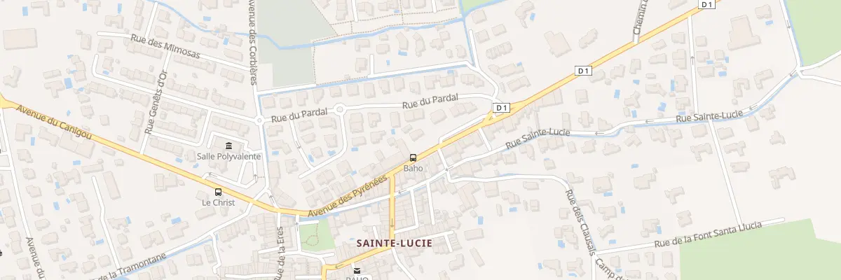 Plan du 30 Av des Pyrenees à Baho