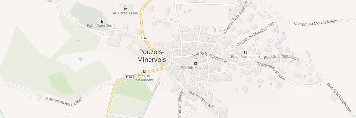 Plan du 8 Rue de la République à Pouzols-Minervois