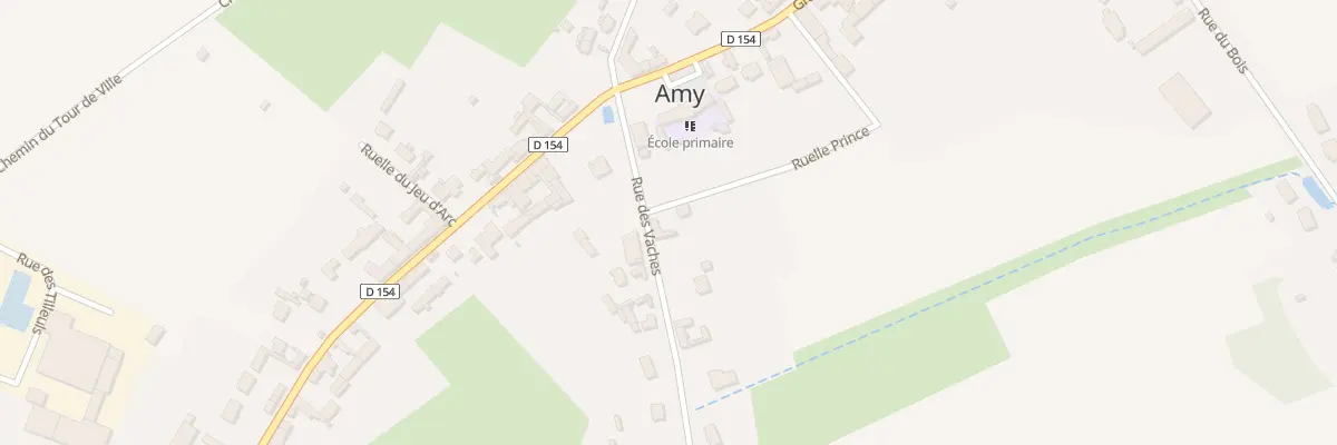 Plan du 1 Rue des Vaches à Amy