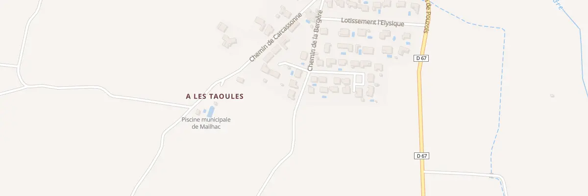 Plan du 7 Che de la Bergère à Mailhac