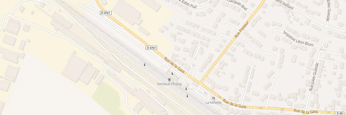 Plan du 54 Rue de la Gare à Verneuil-l’Étang