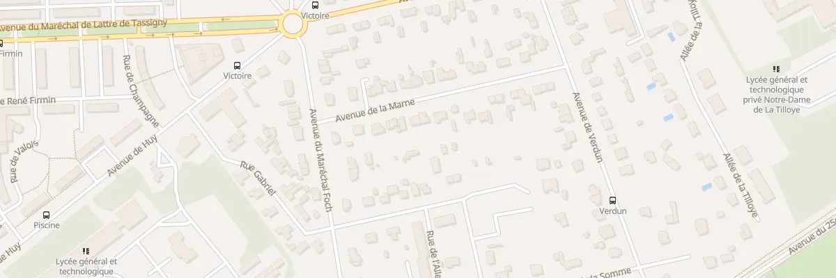Plan du 17T Av de la Marne à Compiègne