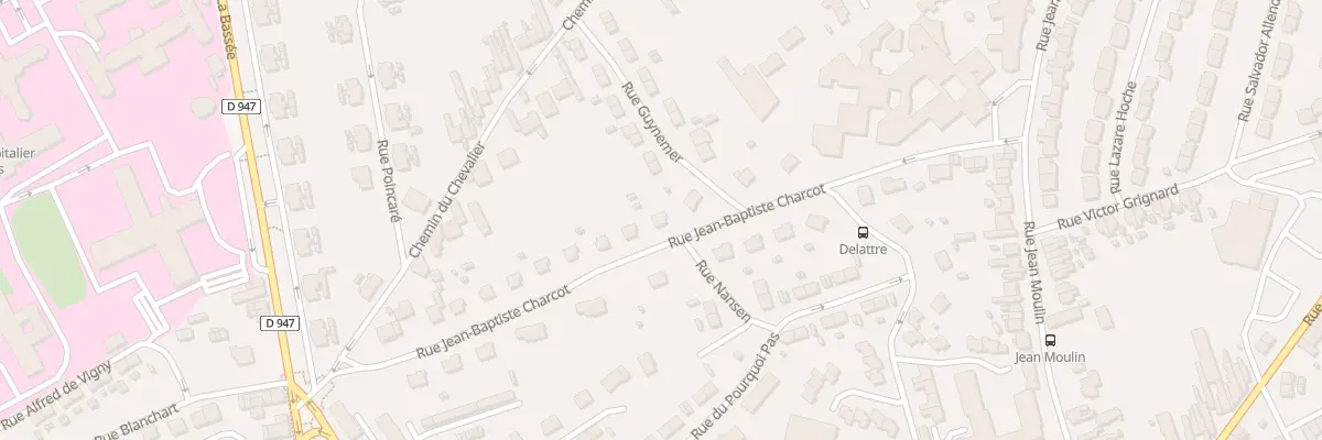 Plan du 15 Rue Jean Baptiste Charcot à Lens