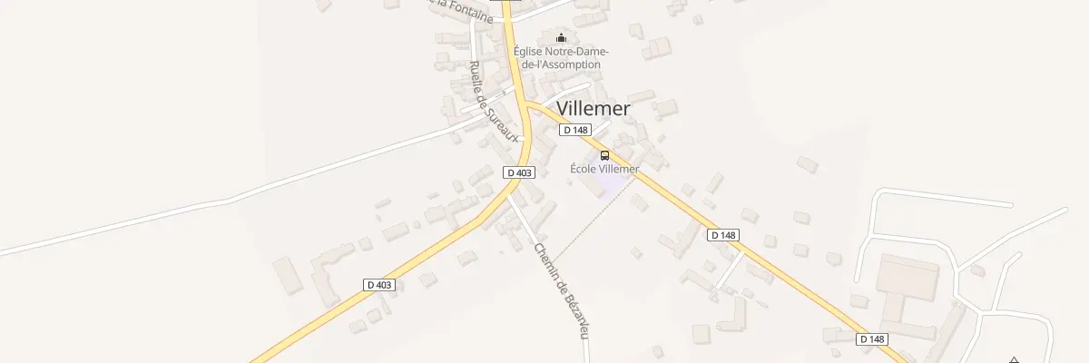 Plan du 27 Av du Gen de Gaulle à Villemer