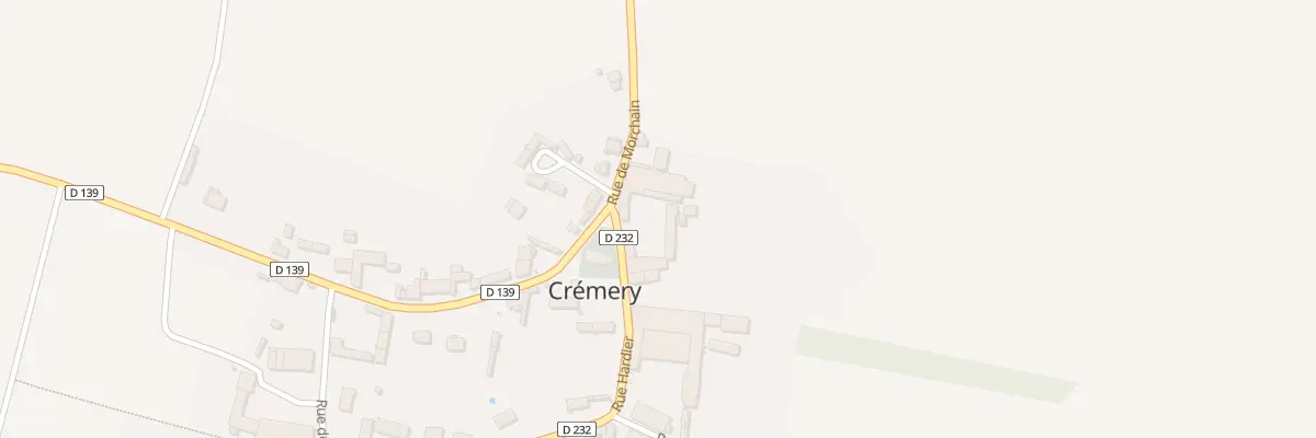 Plan du 1 Rue Hardier à Crémery