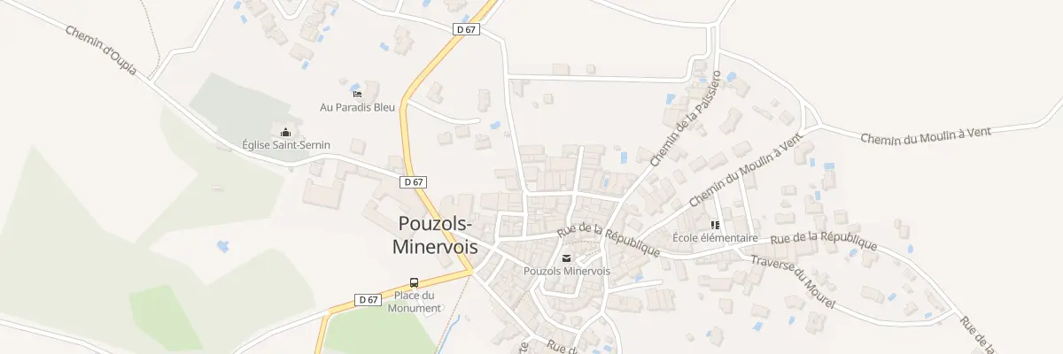 Plan du 3 Rue Georges Brassens à Pouzols-Minervois