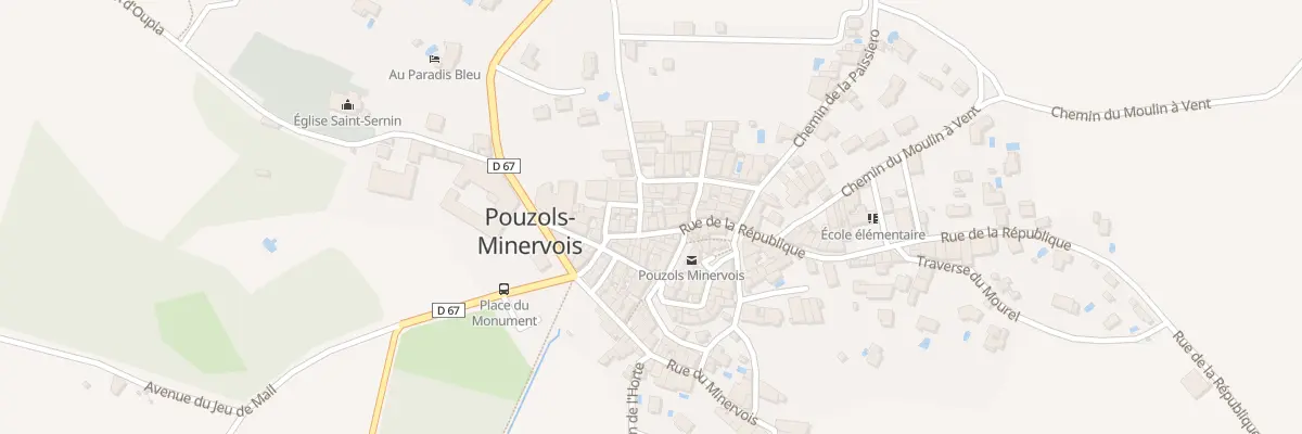 Plan du 3 Rue des Abeilles à Pouzols-Minervois