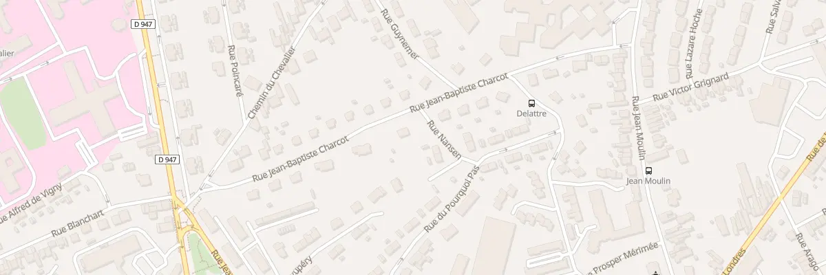 Plan du 12 Rue Jean Baptiste Charcot à Lens