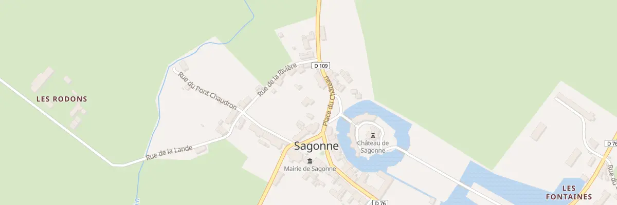 Plan du 1 Pl du Chateau à Sagonne