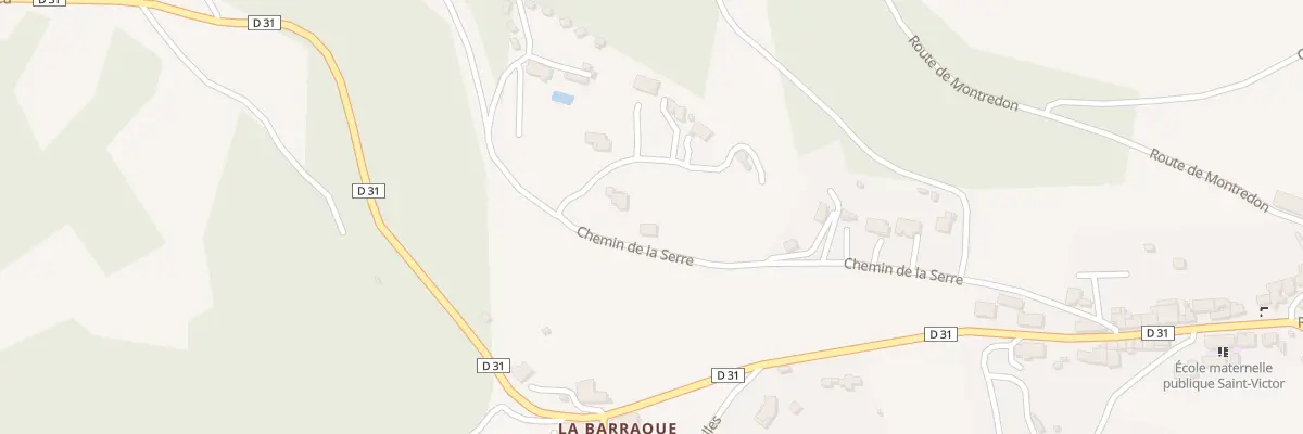 Plan du 380 Che de la Serre à Saint-Victor-et-Melvieu