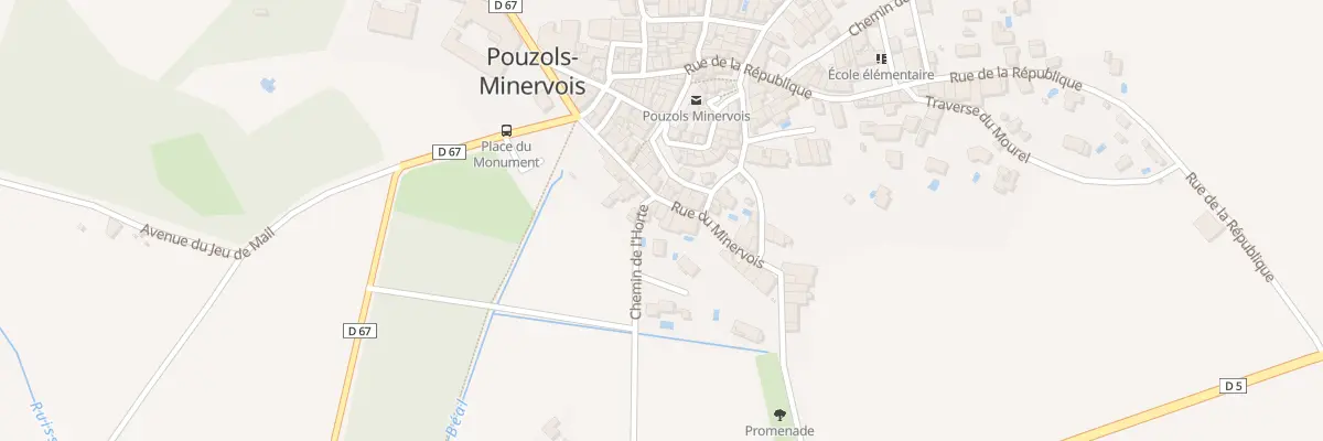Plan du 8 Rue du Minervois à Pouzols-Minervois