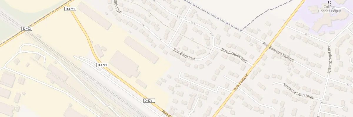 Plan du 15 Rue Edith Piaf à Verneuil-l’Étang