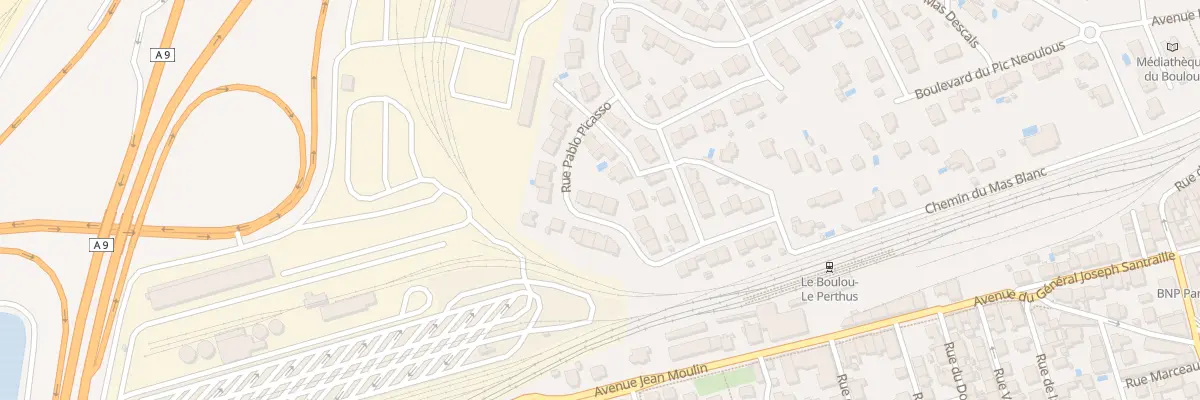 Plan du 9 Rue Pablo Picasso au Boulou