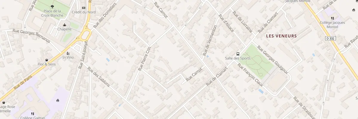 Plan du 16 Rue Carnot à Compiègne