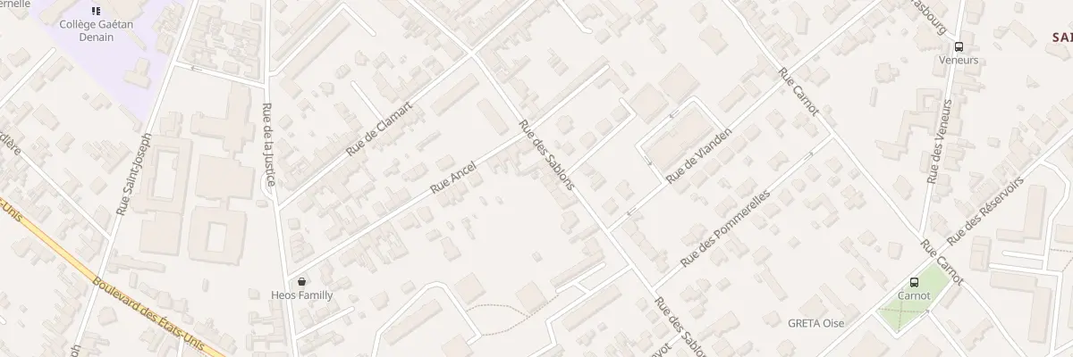 Plan du 34 Rue des Sablons à Compiègne