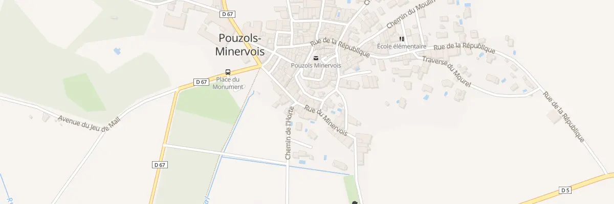 Plan du 9 Rue du Minervois à Pouzols-Minervois