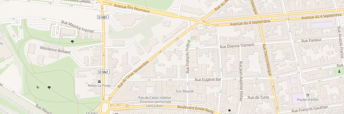 Plan du 135 Rue Etienne Flament à Lens