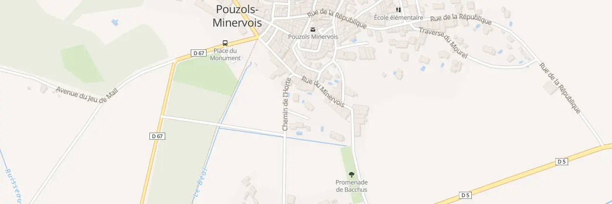 Plan du 5204 Che de l’Horte à Pouzols-Minervois