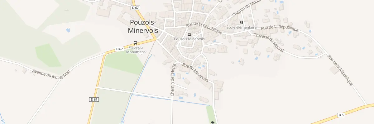 Plan du 13 Rue du Minervois à Pouzols-Minervois