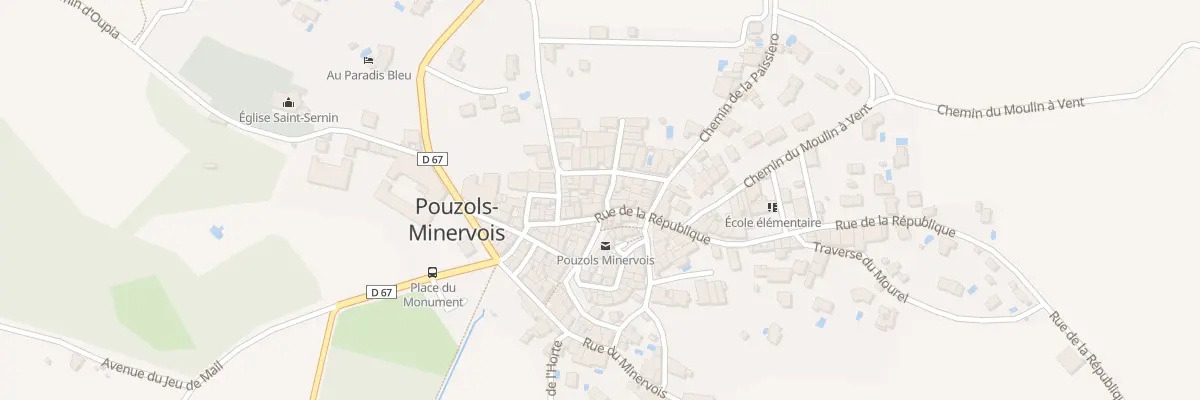 Plan du 6 Rue des Chasseurs à Pouzols-Minervois