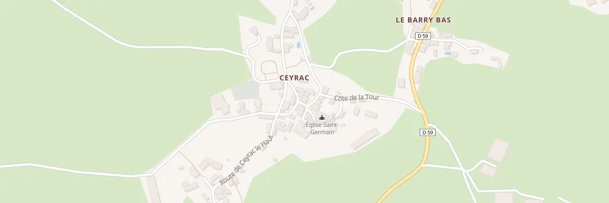Plan du 5117 Ceyrac à Gabriac