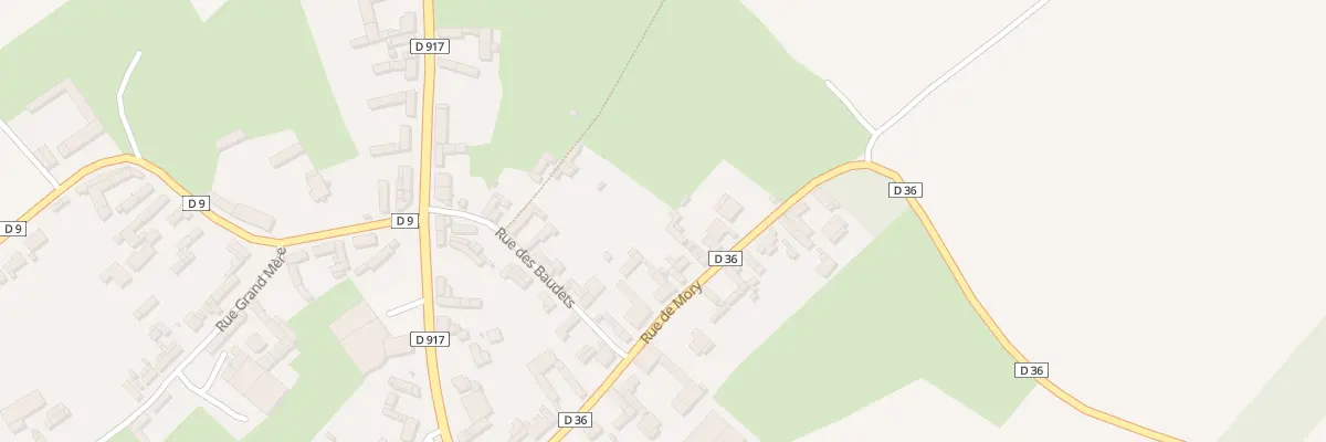 Plan du 16 Rue de Mory à Ervillers