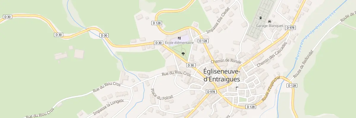 Plan du 5580 Le Bourg à Égliseneuve-d’Entraigues