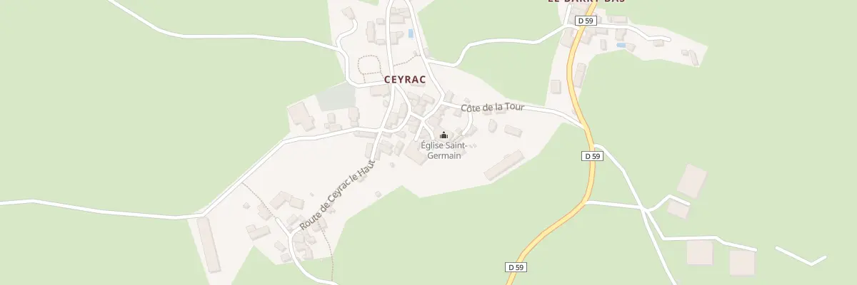 Plan du 5112 Ceyrac à Gabriac