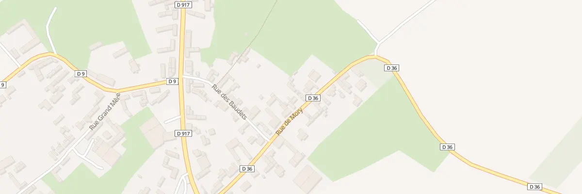 Plan du 14 Rue de Mory à Ervillers